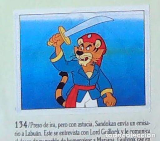 Coleccionismo cromos antiguos: sandokan la serie de animacion de fher cromo recuperado n 134