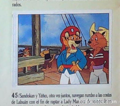 Coleccionismo cromos antiguos: sandokan la serie de animacion de fher cromo recuperado n 45