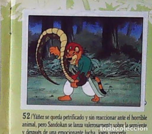 Coleccionismo cromos antiguos: sandokan la serie de animacion de fher cromo recuperado n 52