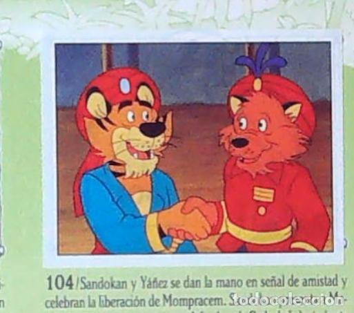 Coleccionismo cromos antiguos: sandokan la serie de animacion de fher cromo recuperado n 104