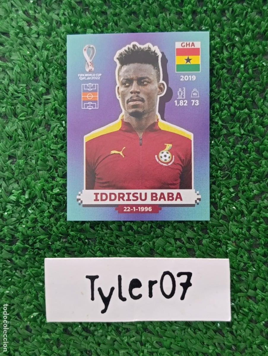 Coleccionismo cromos antiguos: IDDRISU BABA GHANA QATAR 2022 PANINI