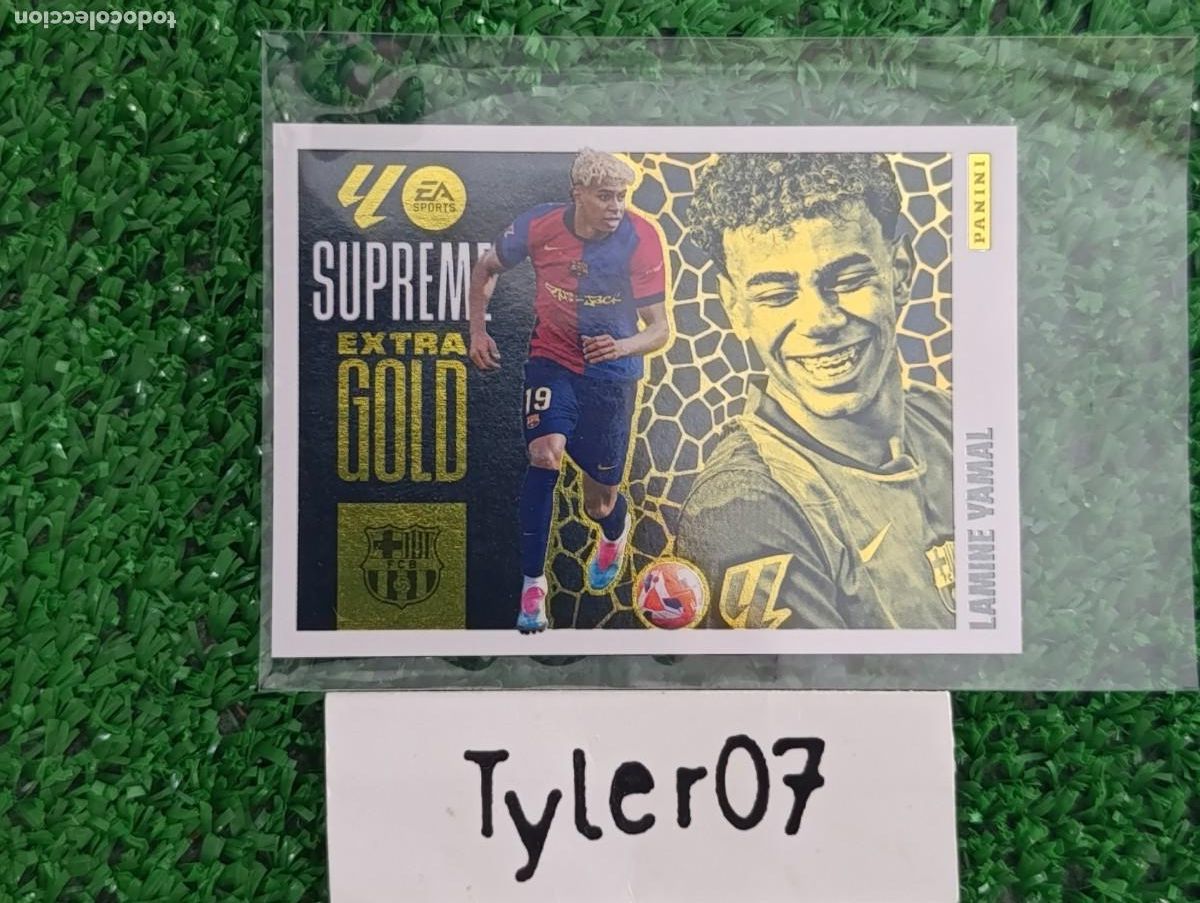 Coleccionismo cromos antiguos: LAMINE YAMAL SUPREME EXTRA GOLD BARCELONA LIGA ESTE 2025 2026 25 26