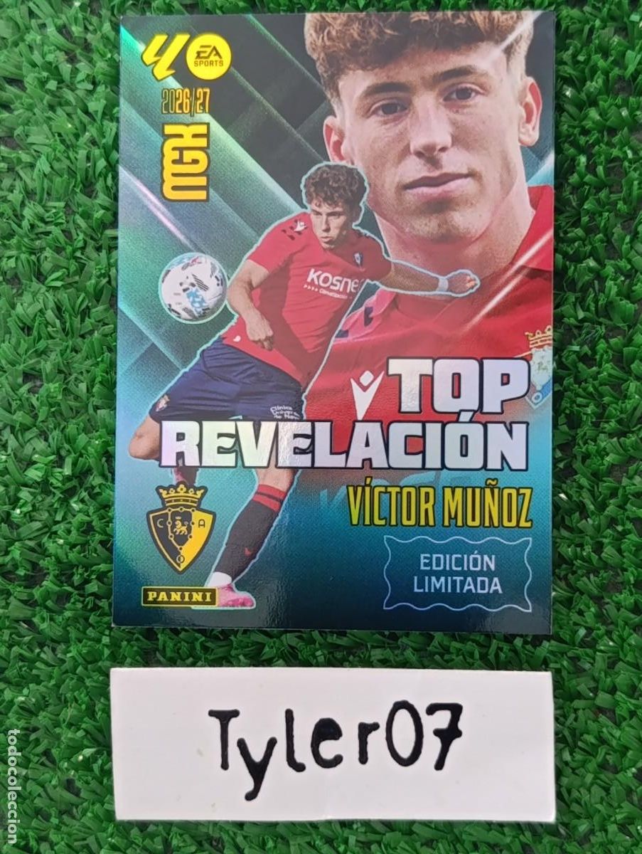 Coleccionismo cromos antiguos: VICTOR MU&Ntilde;OZ OSASUNA TOP REVELACION MEGACRACKS 2026 2027 26 27