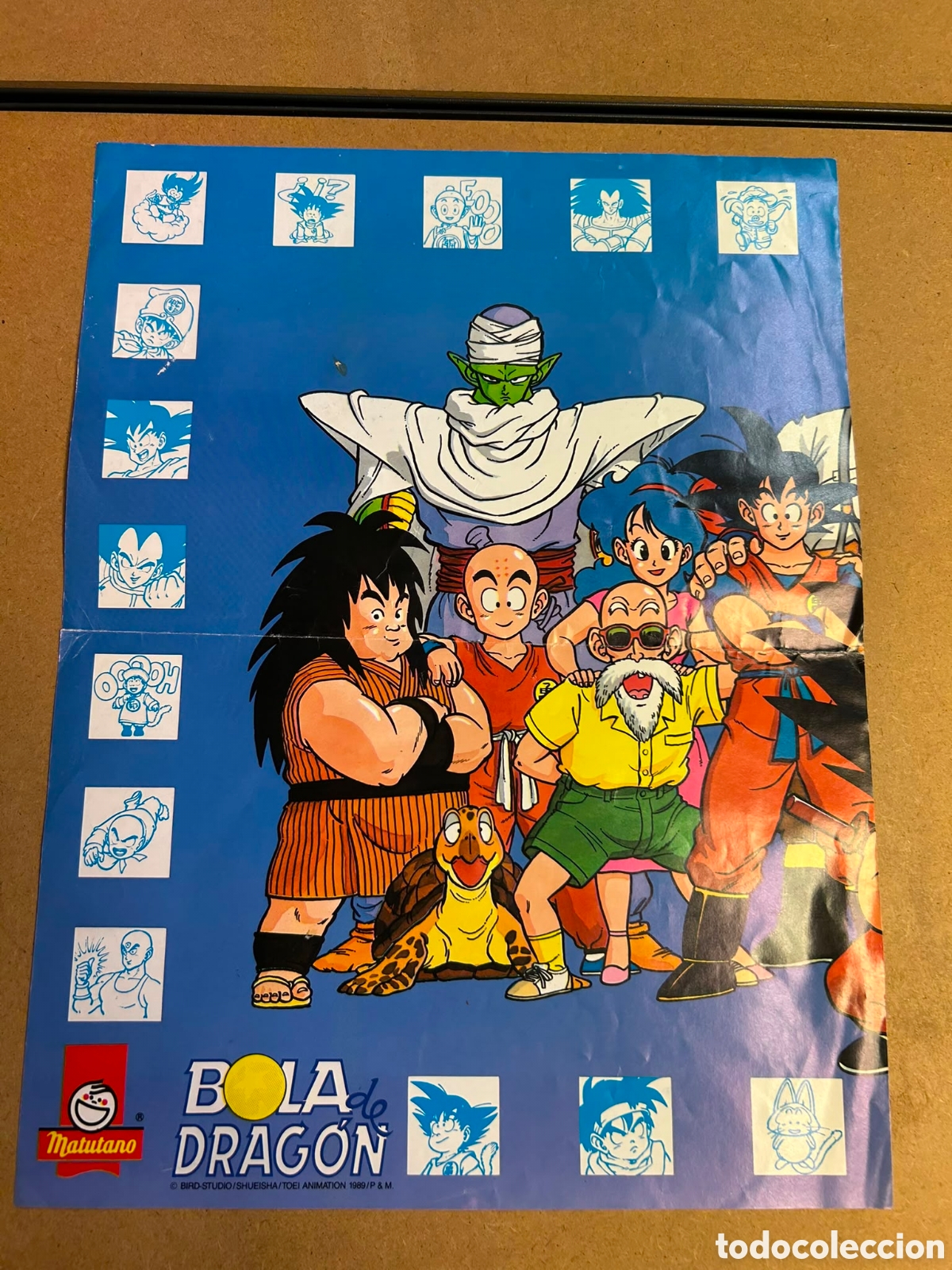 Coleccionismo cromos antiguos: Poster &aacute;lbum bola de drag&oacute;n matutano 1989