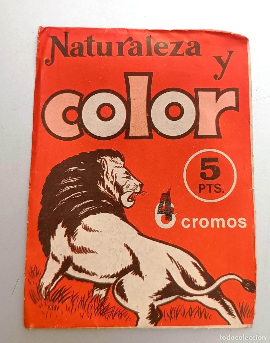 Coleccionismo cromos antiguos: SOBRE SIN ABRIR CROMOS NATURALEZA Y COLOR