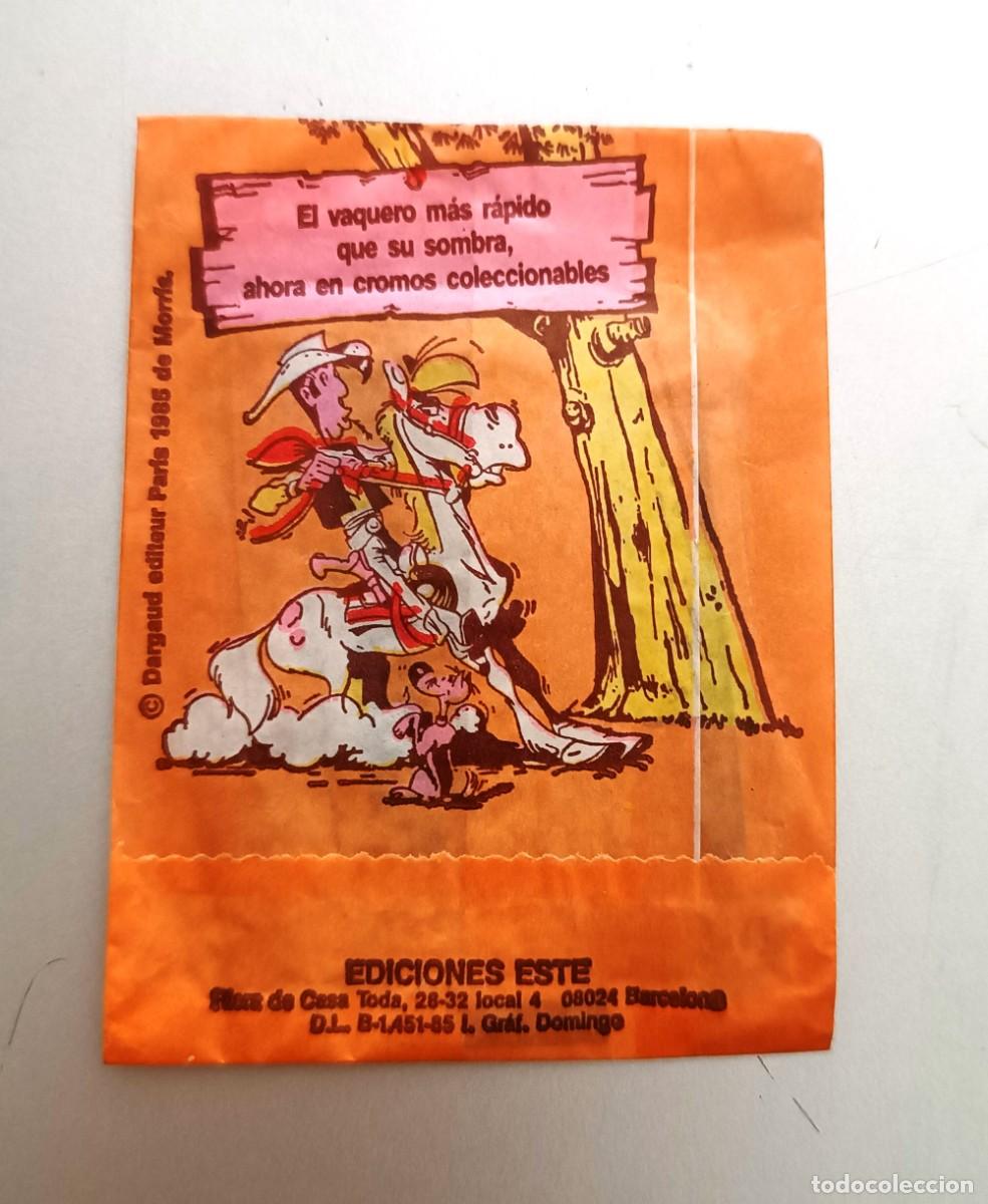 Coleccionismo cromos antiguos: SOBRE SIN ABRIR CROMOS LUCKY LUKE EDICIONES ESTE 1985 - Foto 2