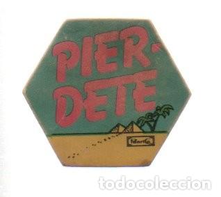 Coleccionismo cromos antiguos: CROMO ADHESIVO TROQUELADO ACOLCHADO - PANRICO - PIERDETE.