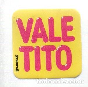 Coleccionismo cromos antiguos: CROMO ADHESIVO TROQUELADO ACOLCHADO - PANRICO - VALE TITO