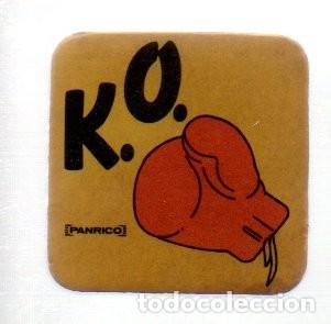 Coleccionismo cromos antiguos: CROMO ADHESIVO TROQUELADO ACOLCHADO - PANRICO - K.O. (BOXEO)