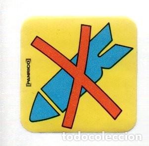 Coleccionismo cromos antiguos: CROMO ADHESIVO TROQUELADO ACOLCHADO - PANRICO - PROHIBIDO BOMBAS