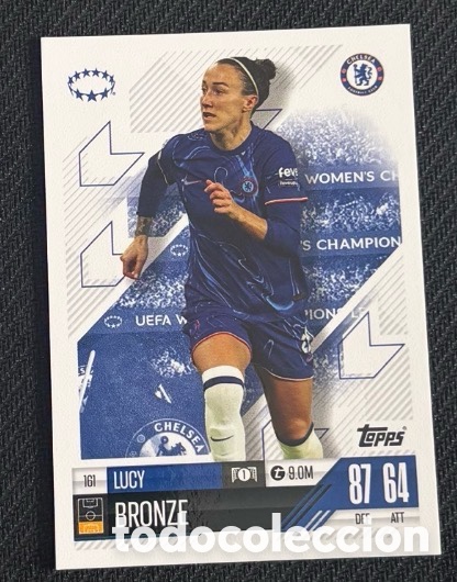 Coleccionismo cromos antiguos: 161 LUCY BRONZE CHELSEA Topps UEFA Champions League Match Attax 2024 2025 carta