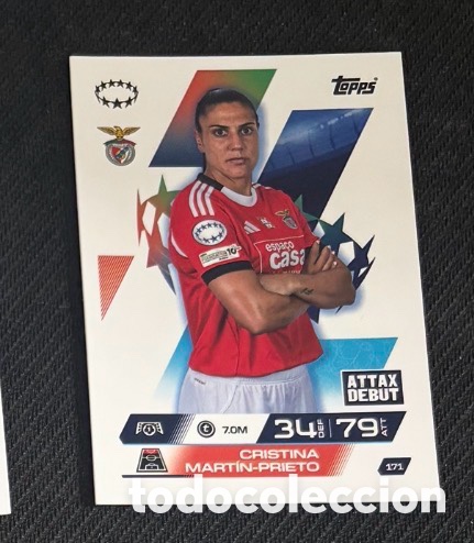 Coleccionismo cromos antiguos: 171 CRISTINA BENFICA Topps UEFA Champions League Match Attax 2025 2026 carta