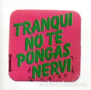 Coleccionismo cromos antiguos: CROMO ADHESIVO TROQUELADO ACOLCHADO - PANRICO - TRANQUI NO TE PONGAS NERVI