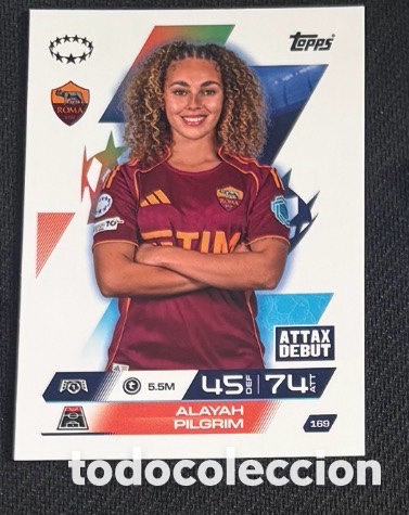Coleccionismo cromos antiguos: 169 ALAYAH ROMA Topps UEFA Champions League Match Attax 2025 2026 carta