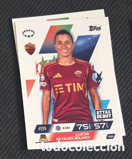 Coleccionismo cromos antiguos: 168 LUCIA ROMA Topps UEFA Champions League Match Attax 2025 2026 carta
