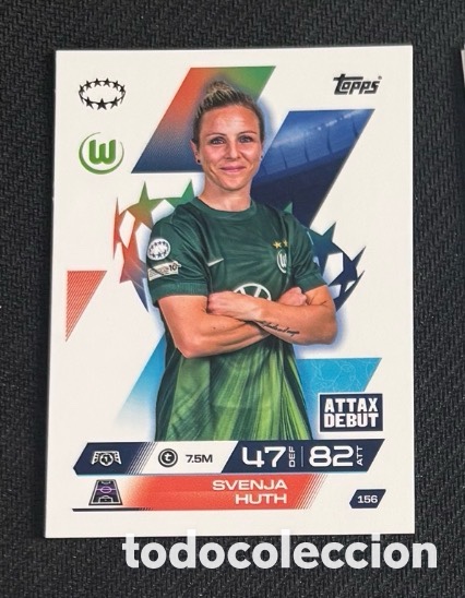 Coleccionismo cromos antiguos: 156 SVENJA WOLFSBURGO Topps UEFA Champions League Match Attax 2025 2026 carta