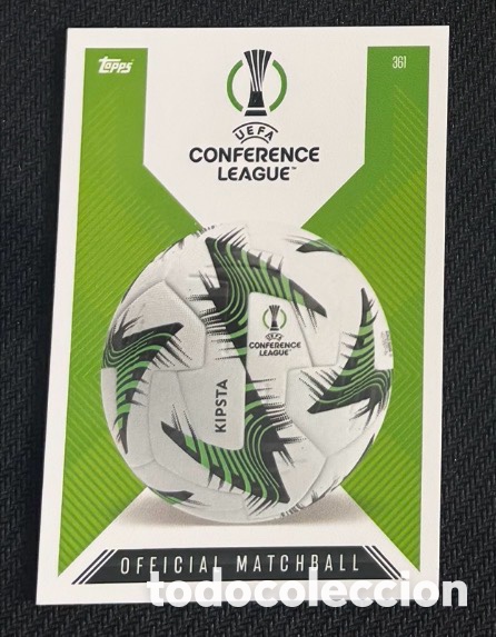 Coleccionismo cromos antiguos: CONFERENCE LEAGUE MATCH ATTAX TOPPS OFFICIAL MATCHBALL
