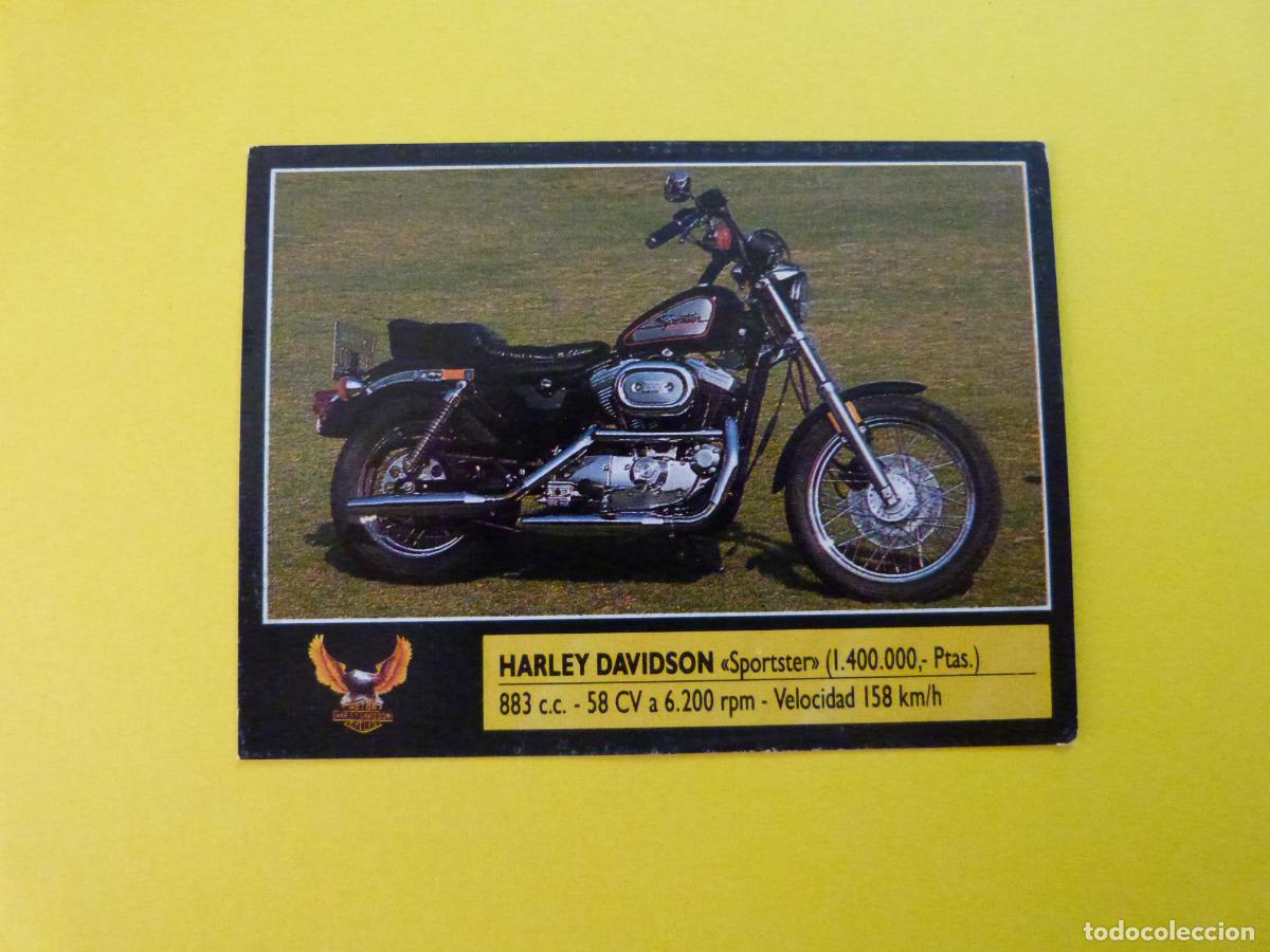 Coleccionismo cromos antiguos: CROMO DE MOTOS HARLEY DAVIDSON SIN PEGAR N&ordm; 53 A&Ntilde;O 1990 DEL ALBUM SUPER MOTO DE ESTE