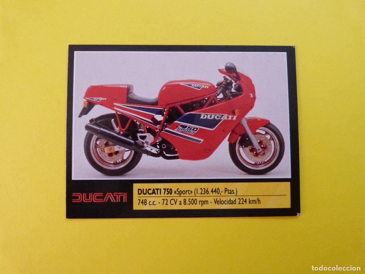 Coleccionismo cromos antiguos: CROMO DE MOTOS DUCATI SIN PEGAR N&ordm; 38 A&Ntilde;O 1990 DEL ALBUM SUPER MOTO DE ESTE