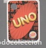 Coleccionismo cromos antiguos: CROMO O CARTA DE UNO DE BURGER KING DE MADE CHINA DEL 2015