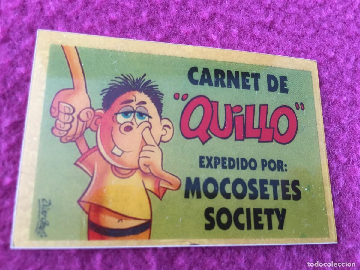 Coleccionismo cromos antiguos: CROMO - CARNET DE &rdquo;QUILLO&rdquo; - BOLLY-CARNET - BOLLYCAO - A&Ntilde;O 1989