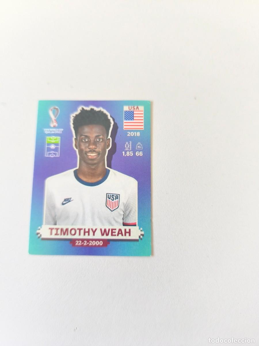 Coleccionismo cromos antiguos: FIFA WORLD CUP QATAR 2022 PANINI TIMOTHY WEAH USA 20 CRM2