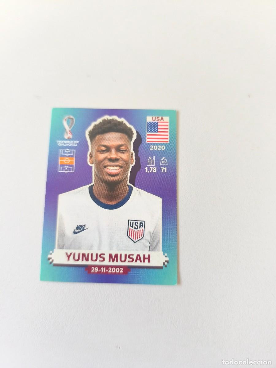 Collezionismo Figurine antiche: FIFA WORLD CUP QATAR 2022 PANINI YUNUS MUSAH USA 15 CRM2