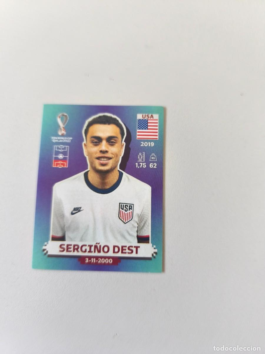 Coleccionismo cromos antiguos: FIFA WORLD CUP QATAR 2022 PANINI SERGI&Ntilde;O DEST USA 5 CRM2