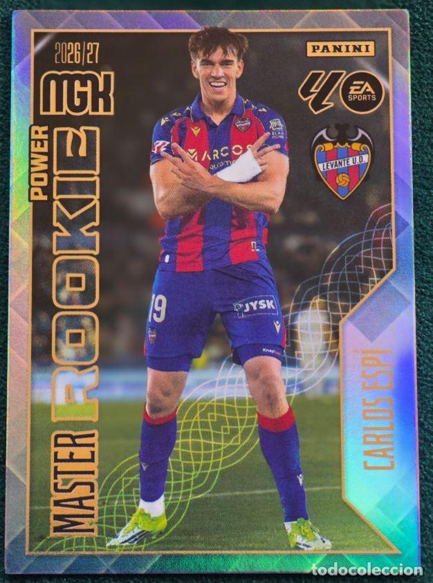 Coleccionismo cromos antiguos: Carlos Espi Master Rookie Power Megacracks 2026 2027 Edici&oacute;n Unica Box Premium