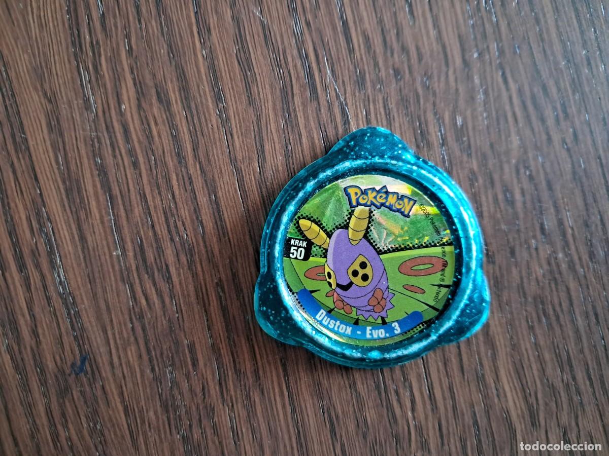 Coleccionismo cromos antiguos: KRAKS TAZOS POKEMON KRAK DUSTOX N&deg; 50 EVOLUCI&Oacute;N 3 EVO 3 PANINI