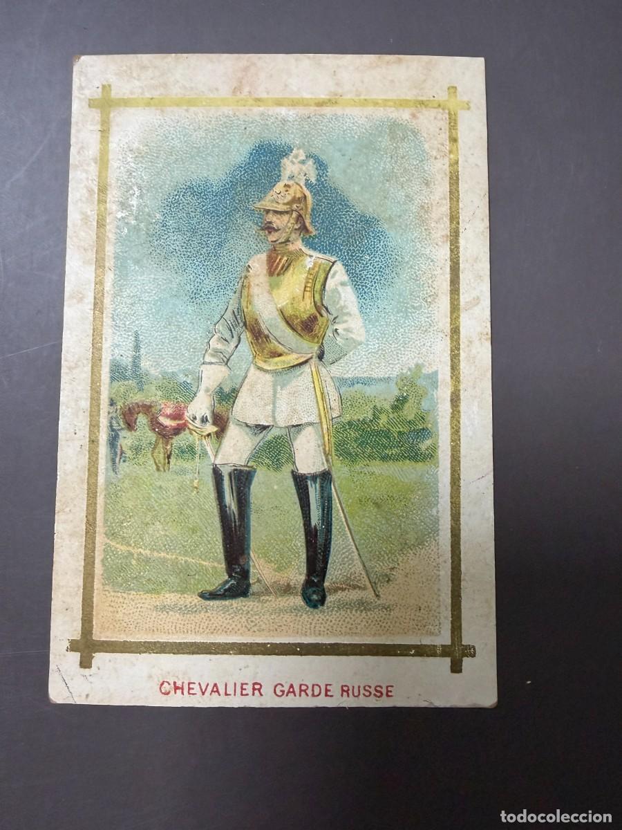 Coleccionismo cromos antiguos: ANTIGUO CROMO PUBLICITARIO LE CONGO-LIN &ndash; CHEVALIER GARDE RUSSE &ndash; GUARDIA IMPERIAL RUSA &ndash;