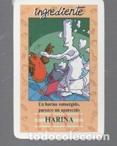 Coleccionismo cromos antiguos: CROMO DE EL JUEGO DEL RICO RICO INGREDIENTES HARINA