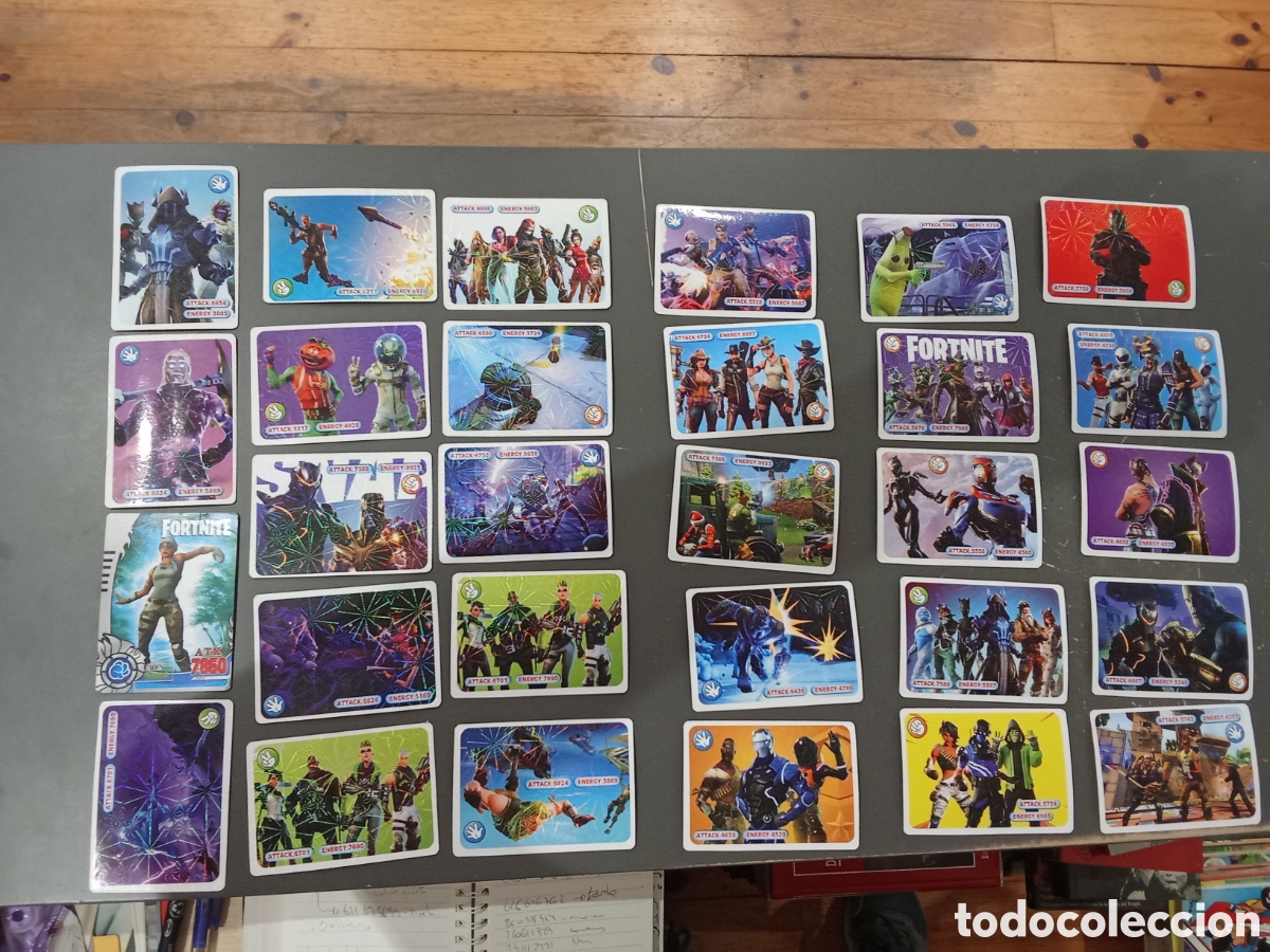 Coleccionismo cromos antiguos: 78 Cartas juego Fortnite