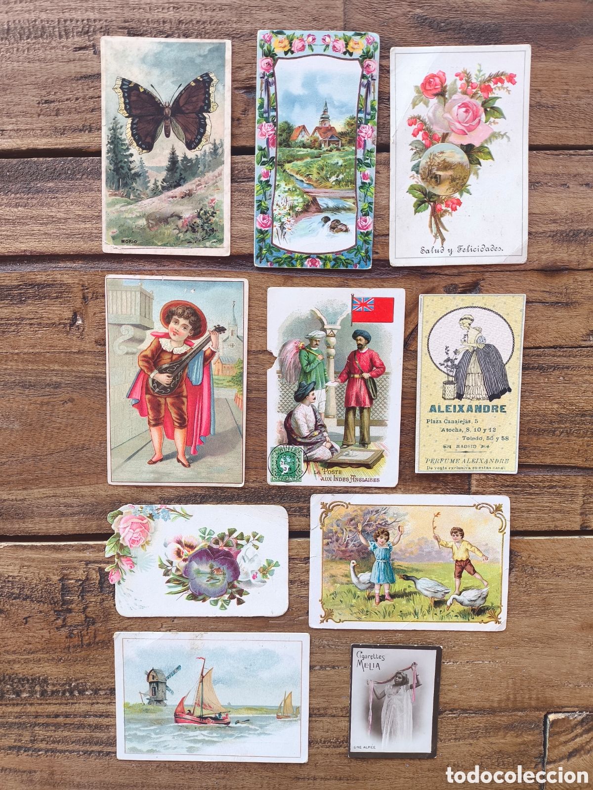 Collectable Antique Stickers: Lote antiguos cromos tarjetas de publicidad