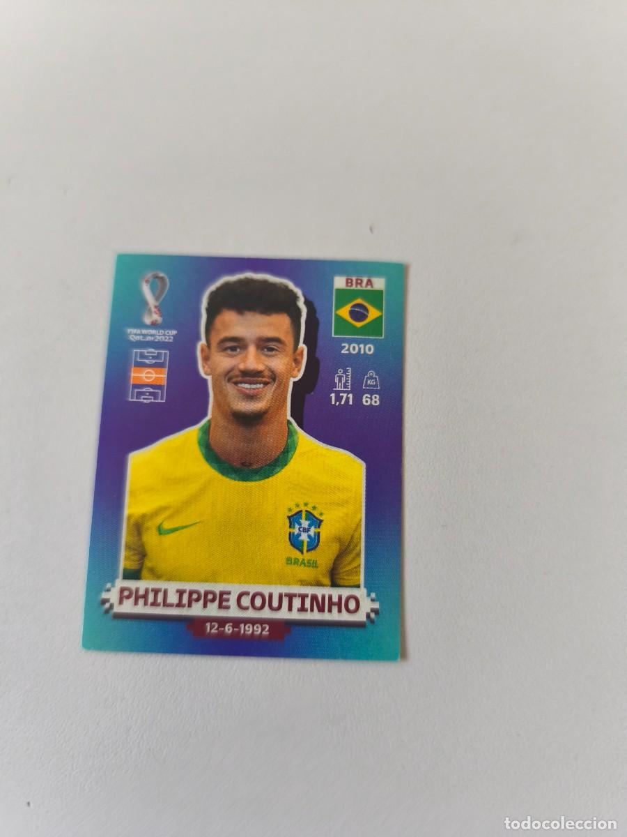 Coleccionismo cromos antiguos: FIFA WORLD CUP QATAR 2022 PANINI PHILIPPE COUTINHO BRA 11 CRM2