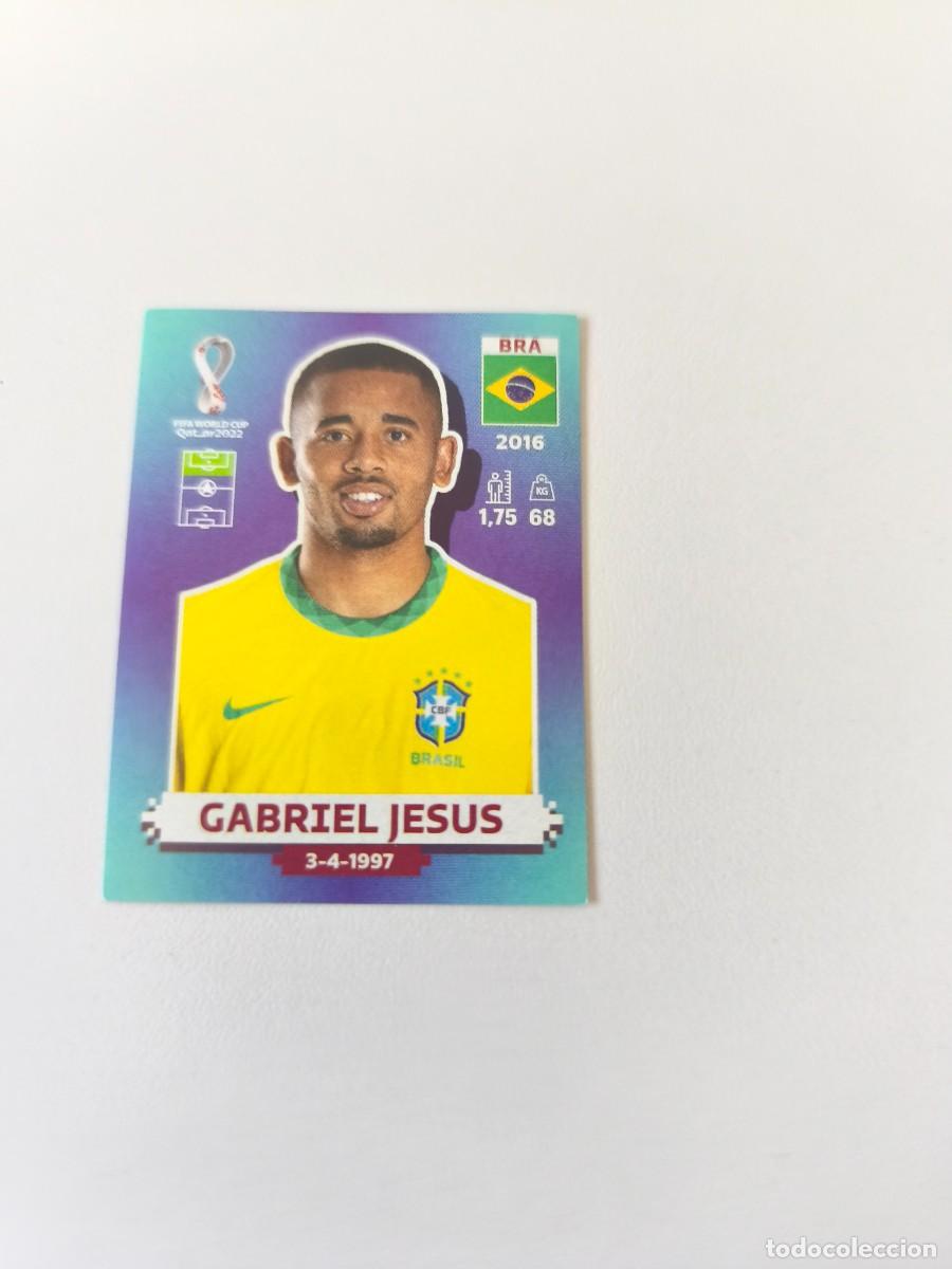 Coleccionismo cromos antiguos: FIFA WORLD CUP QATAR 2022 PANINI GABRIEL JESUS BRA 16 CRM2