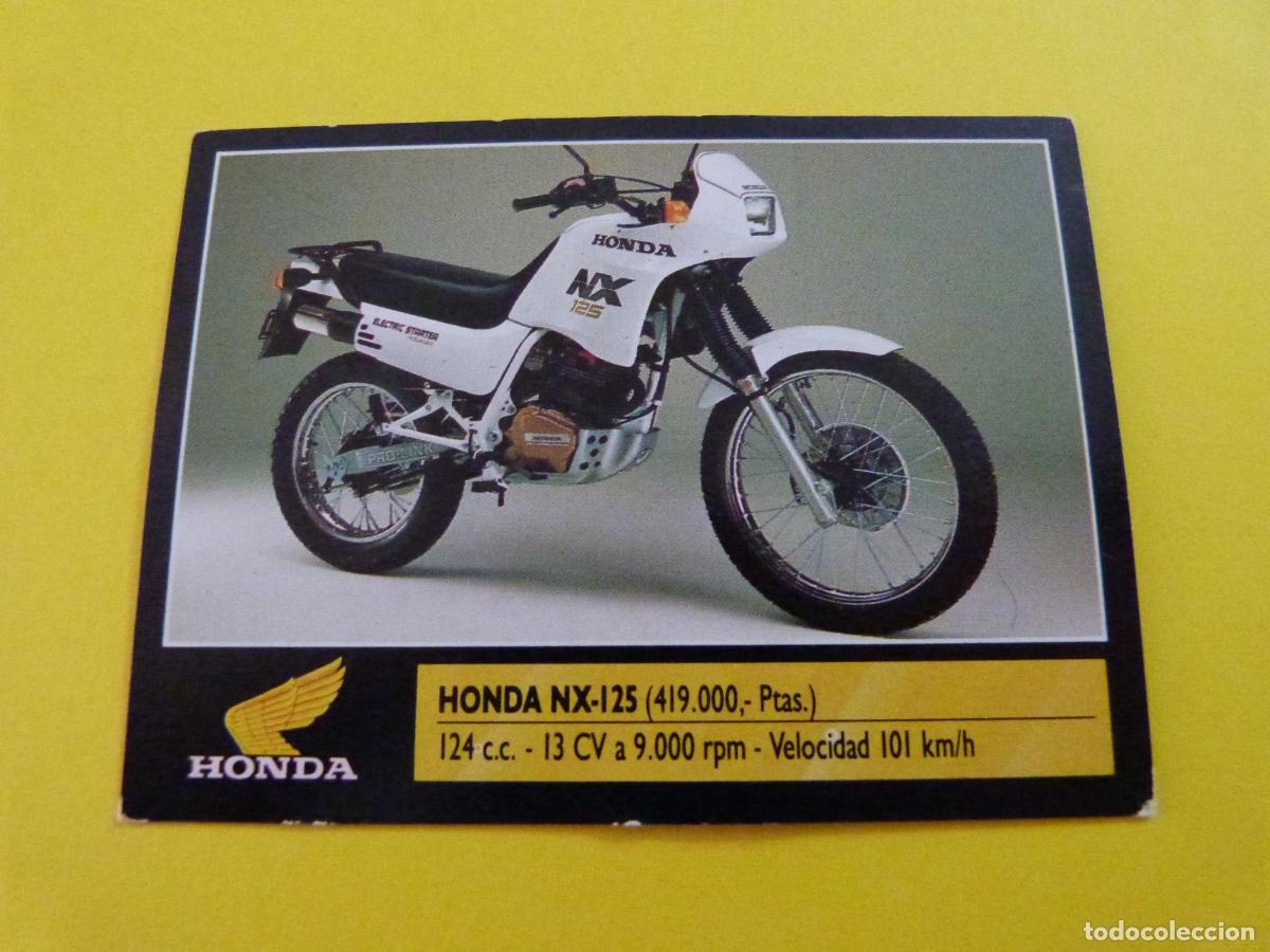 Coleccionismo cromos antiguos: CROMO DE MOTOS HONDA SIN PEGAR N&ordm; 102 A&Ntilde;O 1990 DEL ALBUM SUPER MOTO DE ESTE
