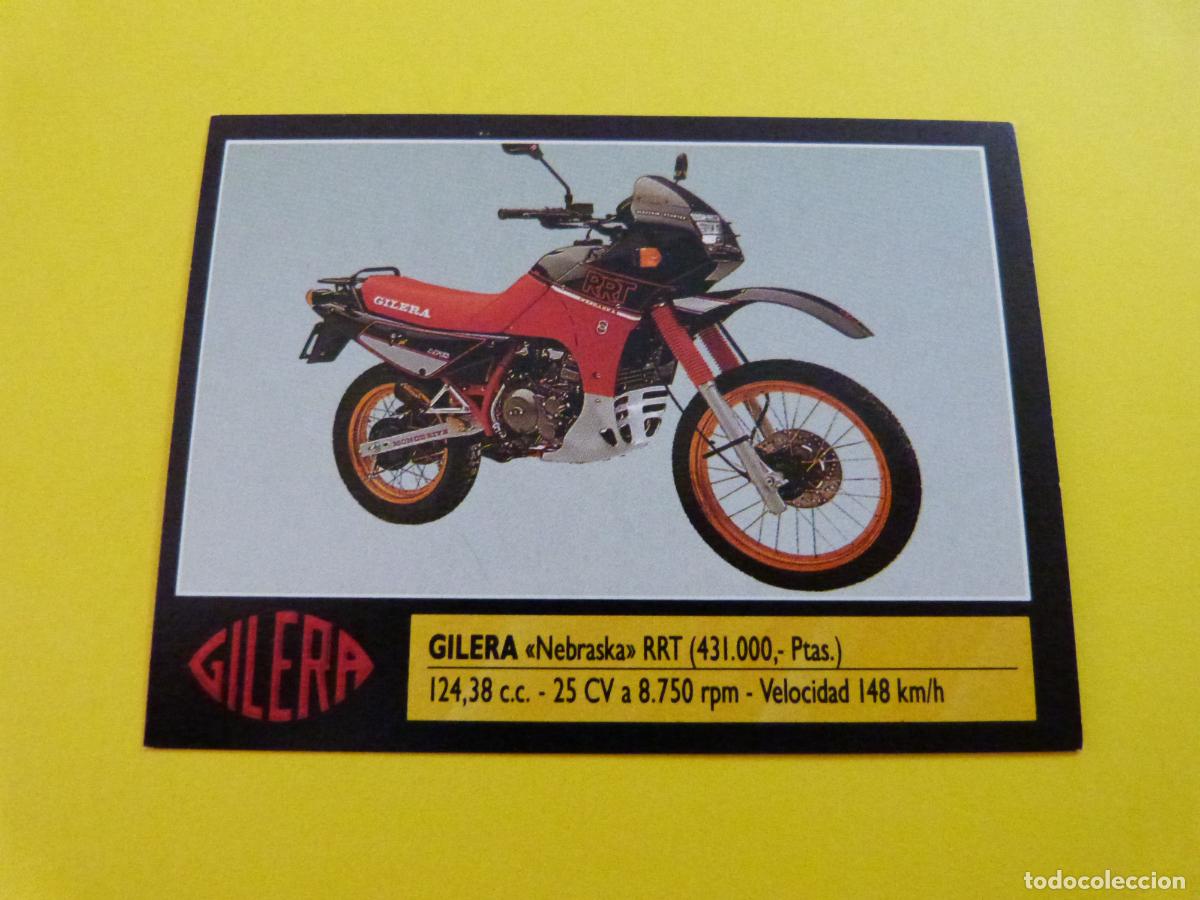 Coleccionismo cromos antiguos: CROMO DE MOTOS GILERA SIN PEGAR N&ordm; 82 A&Ntilde;O 1990 DEL ALBUM SUPER MOTO DE ESTE