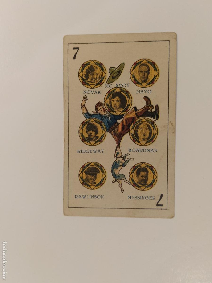 Coleccionismo cromos antiguos: NOVAK MAYO MCAVOY MESSINGER ETC - CHOCOLATE JUNCOSA - NAIPE CROMO ANTIGUO DE CINE (116.471)