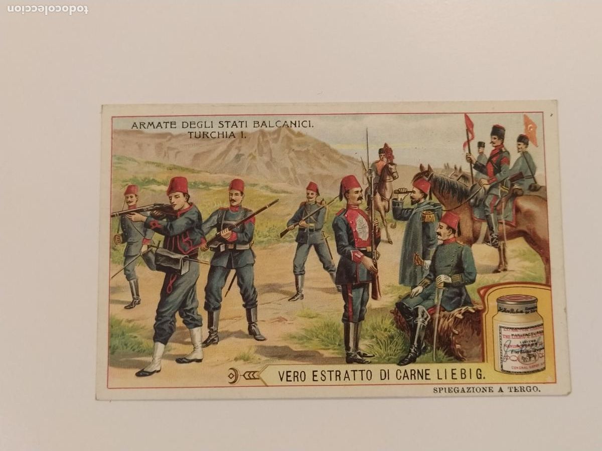 Coleccionismo cromos antiguos: TURQUIA - MILITARES - EXTRACTO DE CARNE LIEBIG - CROMO ANTIGUO -VER FOTOS-(116.479)