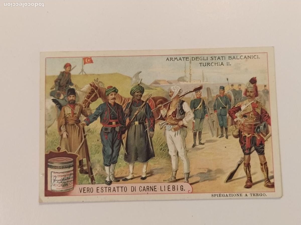 Coleccionismo cromos antiguos: TURQUIA - MILITARES - EXTRACTO DE CARNE LIEBIG - CROMO ANTIGUO -VER FOTOS-(116.485)