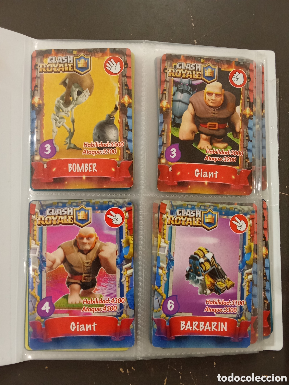 Coleccionismo cromos antiguos: 86 Cartas Clash Royale