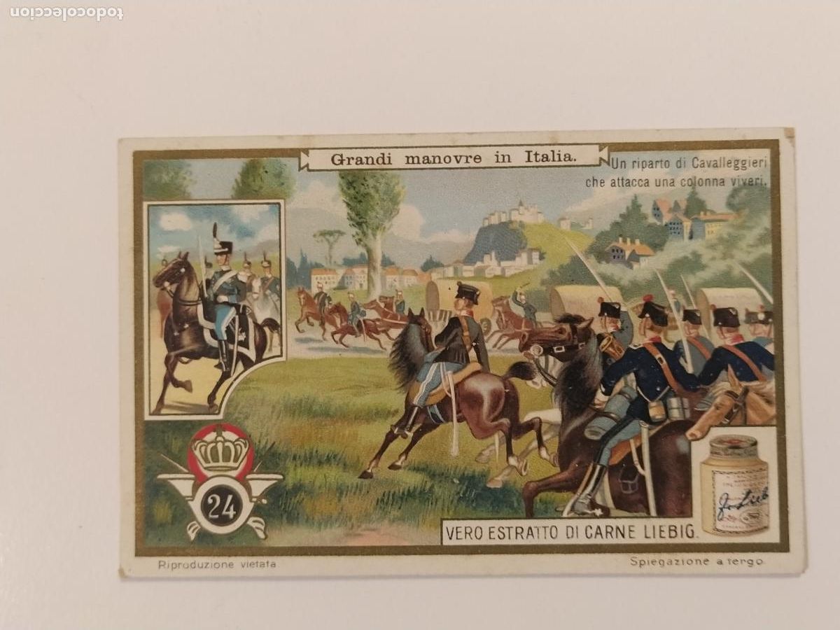 Coleccionismo cromos antiguos: ITALIA - MILITARES - EXTRACTO DE CARNE LIEBIG - CROMO ANTIGUO -VER FOTOS-(116.500)