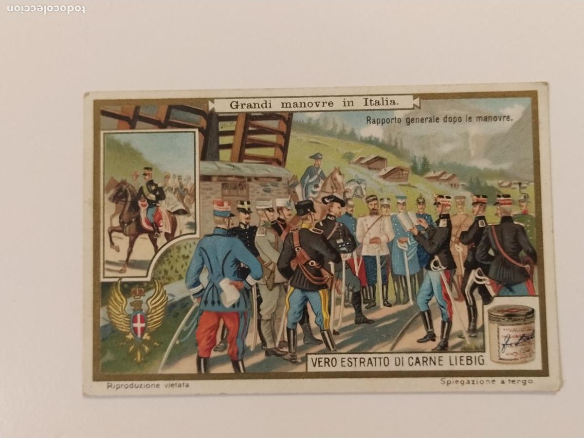 Coleccionismo cromos antiguos: ITALIA - MILITARES - EXTRACTO DE CARNE LIEBIG - CROMO ANTIGUO -VER FOTOS-(116.501)