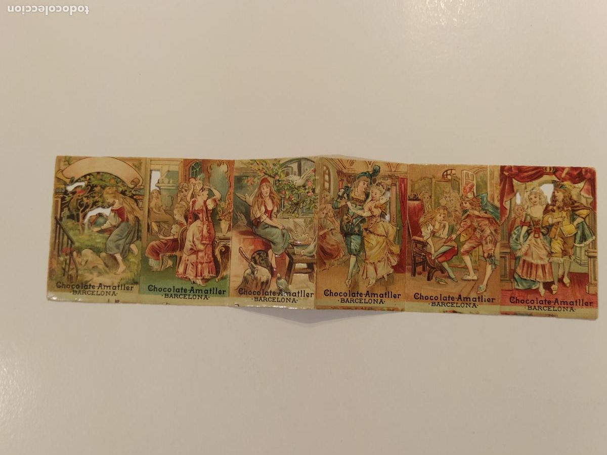 Coleccionismo cromos antiguos: CUENTO ANTIGUO EN UNA TIRA DE CROMOS - CHOCOLATE AMATLLER -VER FOTOS-(116.511)