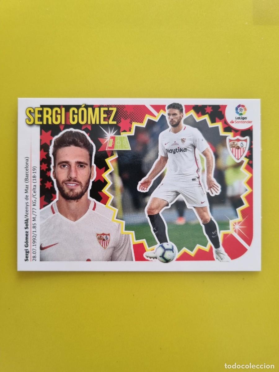 Coleccionismo cromos antiguos: ESTE 18 19 2018 2019 NO PEGADO SIN PEGAR SERGI G&Oacute;MEZ SEVILLA N&ordm;33 ULTIMOS FICHAJES AR826