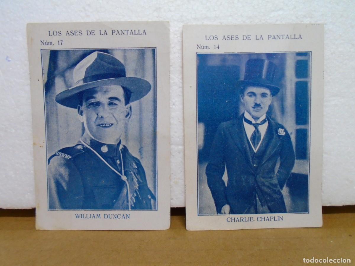 Coleccionismo cromos antiguos: ALBACETE.CHOCOLATES&rdquo;ARROYO&rdquo;.CROMOS ASES DE LA PANTALLA N&ordm; 14-17.C.CHAPLIN-W DUNCAN.