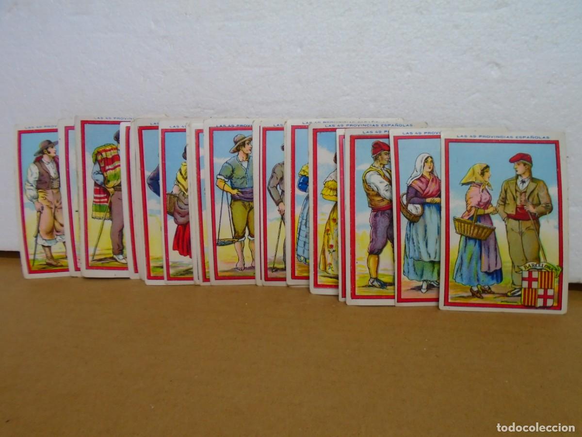 Coleccionismo cromos antiguos: CHOCOLATES AMATILER.&rdquo;LAS 49 PROVINCIAS ESPA&Ntilde;OLAS&rdquo;LOTE DE 31 CROMOS DIFERENTES.