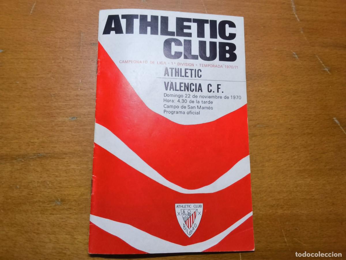 Coleccionismo cromos antiguos: PROGRAMA OFICIAL DEL ATHLETIC TYEMPORADA 70-71