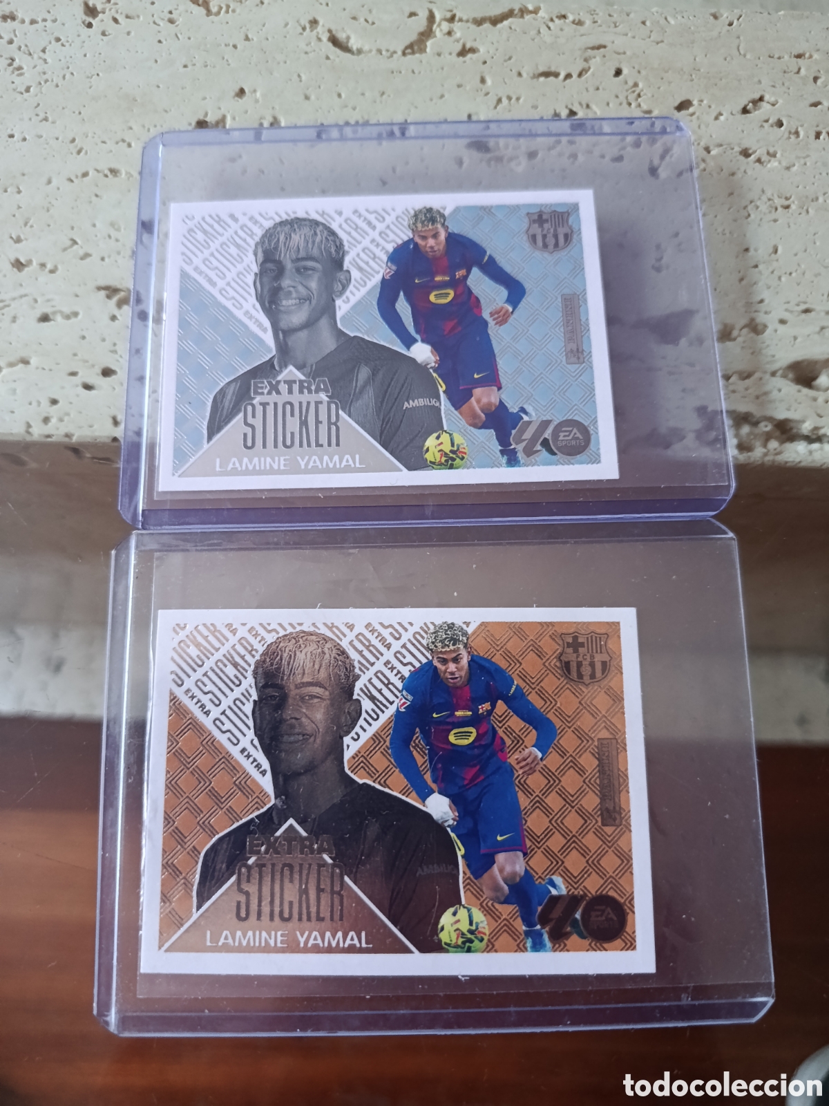 Coleccionismo cromos antiguos: Extra Sticker Lamine Yamal (Plata y Bronce)
